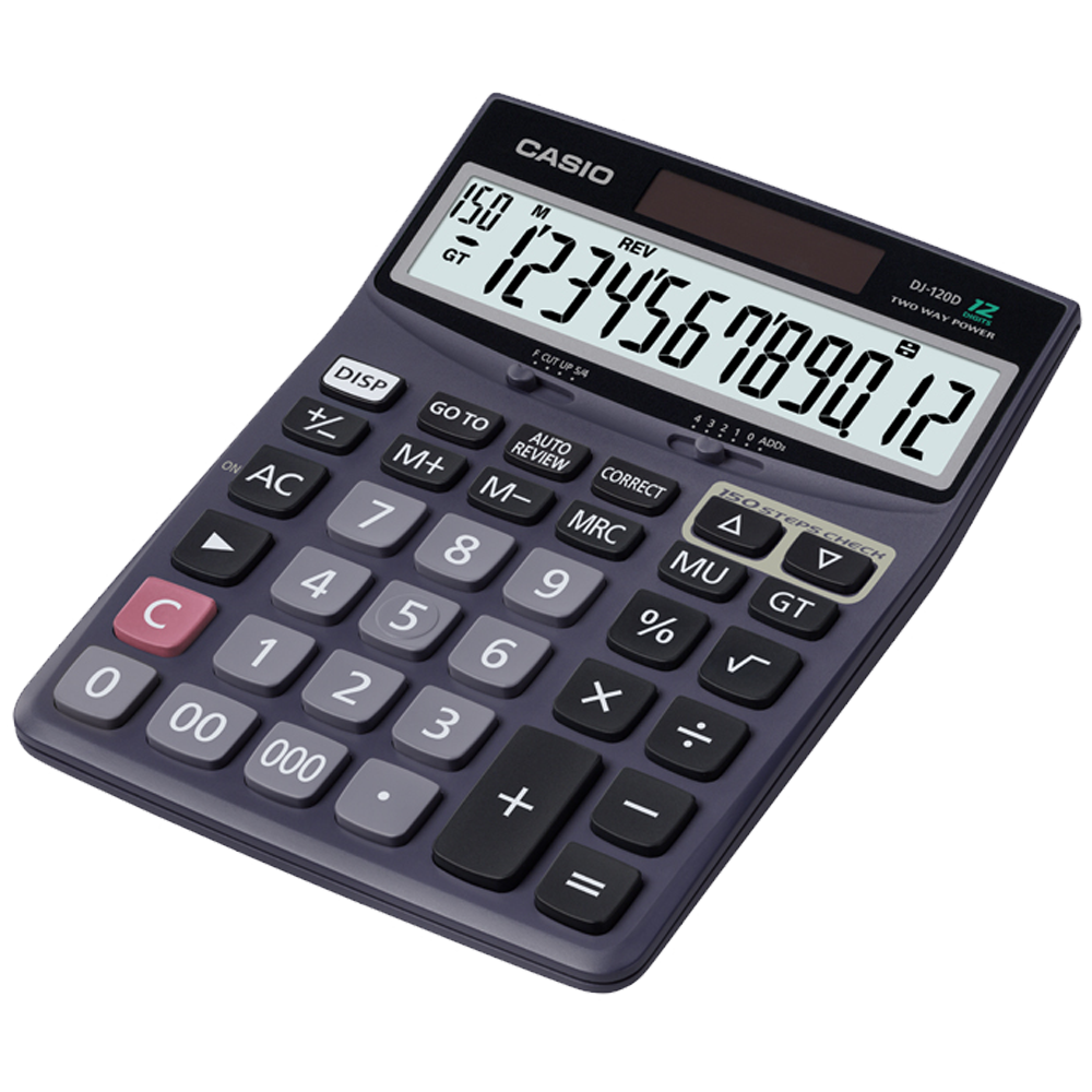 DJ-120D | 12-Digit Desktop Calculator | CASIO